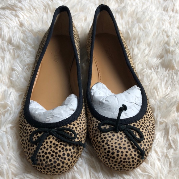 calf hair ballet flats